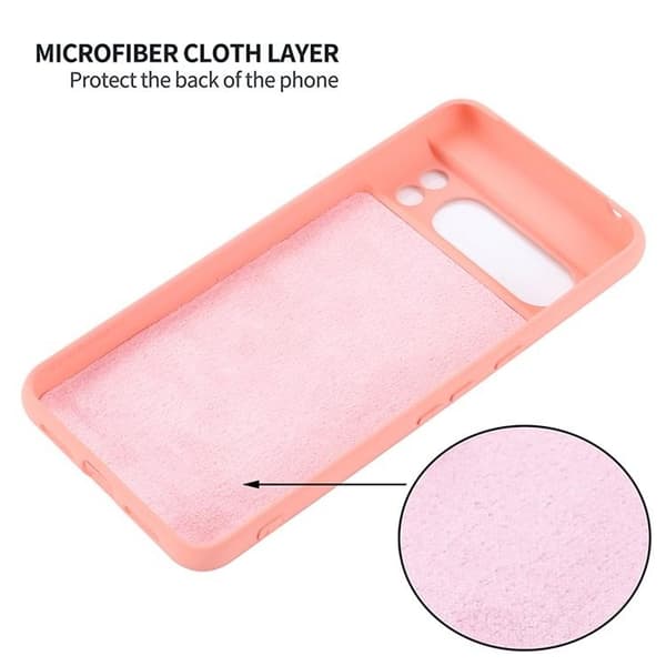 Google Pixel 8 Pro Mobilskal Liquid Silikon - Rosa