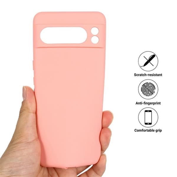 Google Pixel 8 Pro Mobilskal Liquid Silikon - Rosa