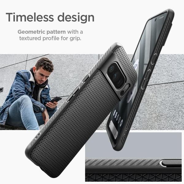 Spigen Google Pixel 8 Pro Mobilskal Liquid Air - Matte Svart