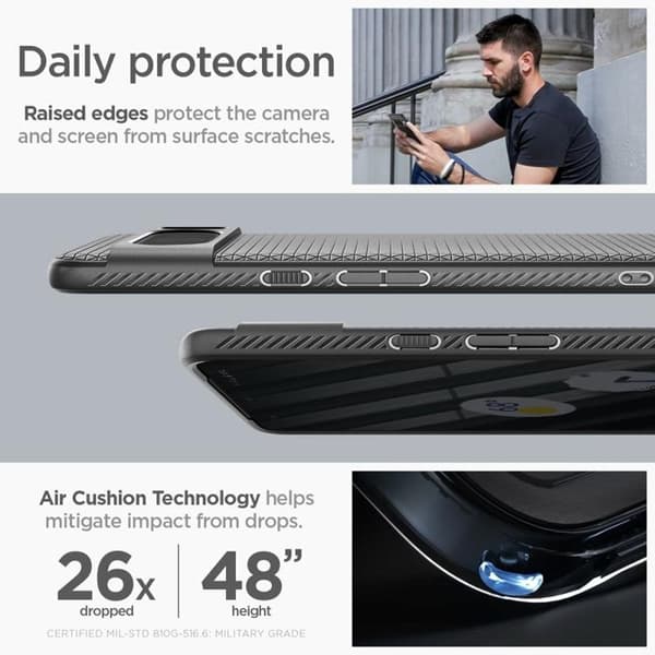 Spigen Google Pixel 8 Pro Mobilskal Liquid Air - Matte Svart