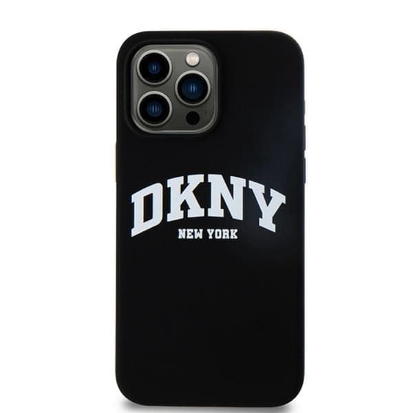 DKNY iPhone 14 Pro Max Mobilskal MagSafe Silikon Vit Logo
