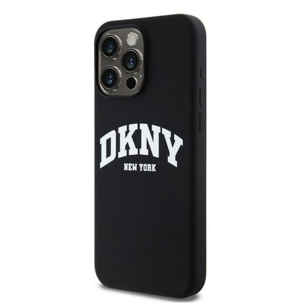 DKNY iPhone 14 Pro Max Mobilskal MagSafe Silikon Vit Logo