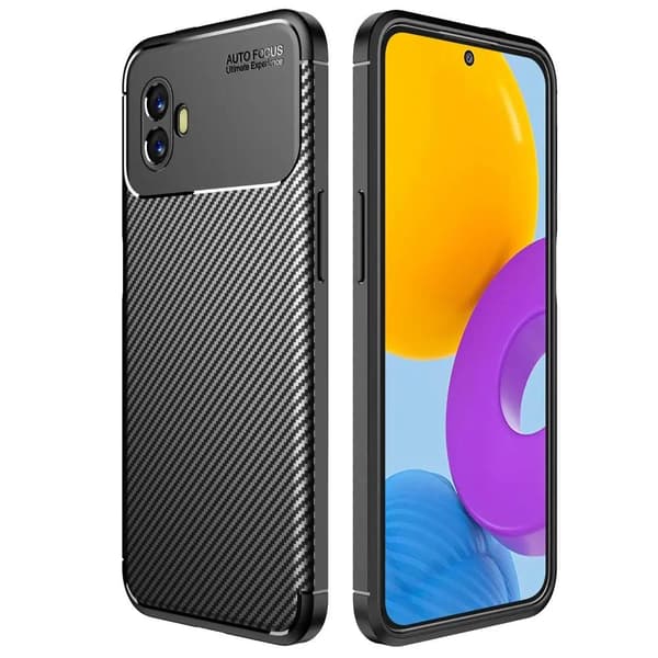 Galaxy Xcover 6 Pro Mobilskal Carbon Fiber Texture - Svart