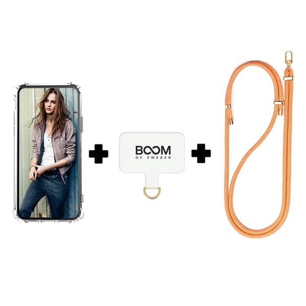 Boom Galaxy A52 5G Skal med Halsband - Orange