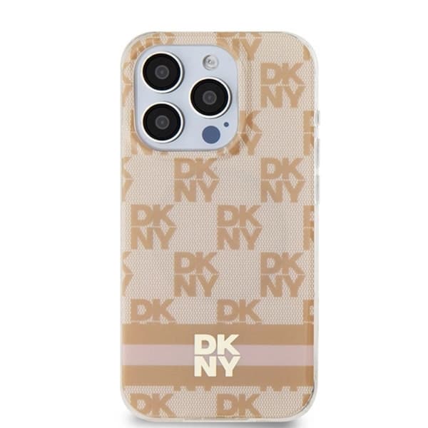 DKNY iPhone 15 Pro Mobilskal Magsafe IML Checkered Mono