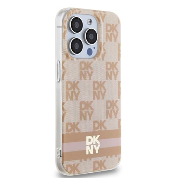 DKNY iPhone 15 Pro Mobilskal Magsafe IML Checkered Mono