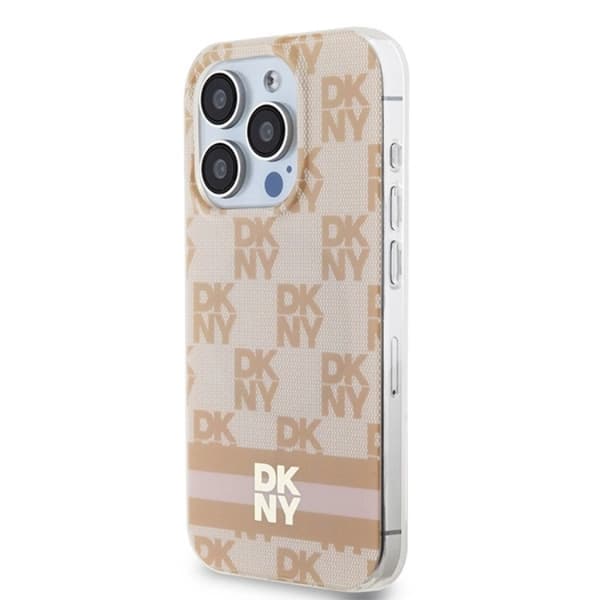 DKNY iPhone 15 Pro Mobilskal Magsafe IML Checkered Mono