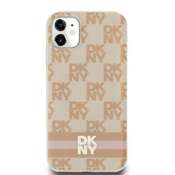 DKNY iPhone 11/XR Mobilskal Magsafe IML Checkered Mono