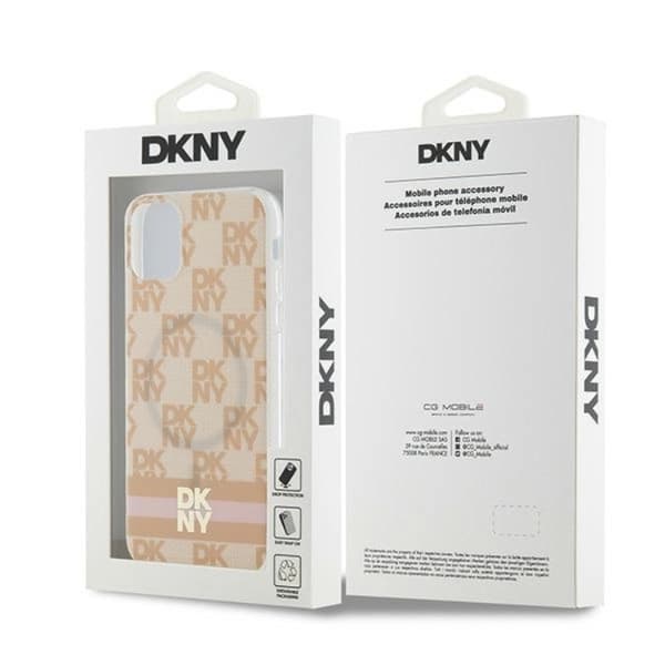 DKNY iPhone 11/XR Mobilskal Magsafe IML Checkered Mono