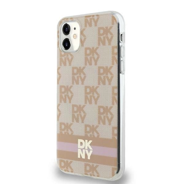 DKNY iPhone 11/XR Mobilskal Magsafe IML Checkered Mono