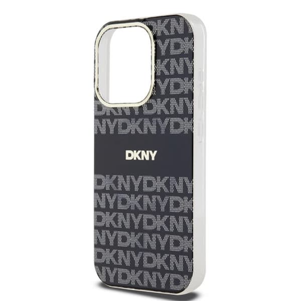 DKNY iPhone 15 Pro Mobilskal Magsafe IML Mono & Stripe - Svart