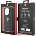 Miniatyrbild 10 av 11: Ferrari iPhone 15 Pro Mobilskal Grip Stand Metal Logo - Svart