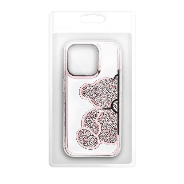 iPhone 16 Mobilskal Teddy Bear - Rosa