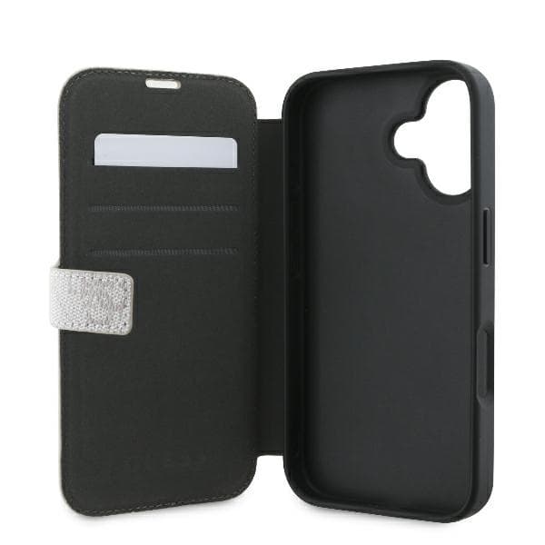 Guess iPhone 16 Plus Plånboksfodral 4G Metal Logo - Rosa