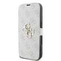 Miniatyrbild 6 av 8: Guess iPhone 16 Plus Plånboksfodral 4G Metal Logo - Rosa