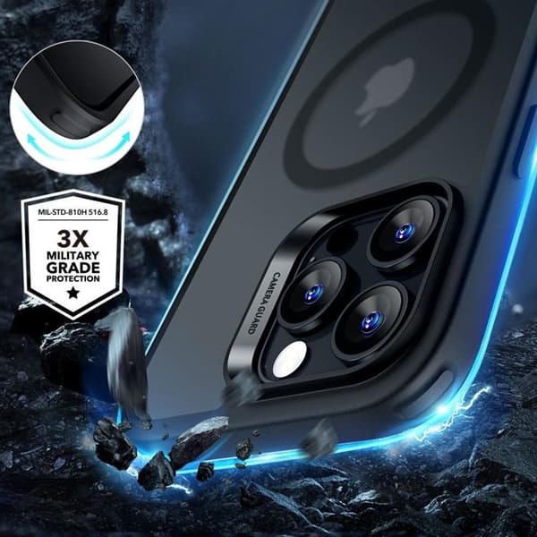 ESR iPhone 16 Pro Mobilskal Magsafe Halolock Och Härdat Glas