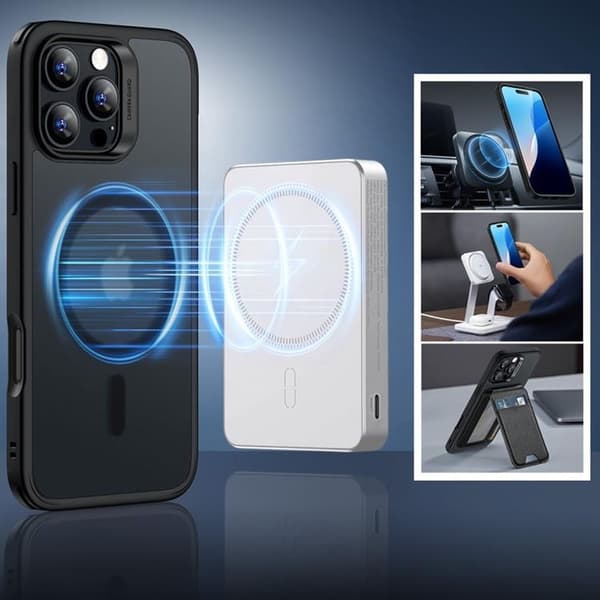 ESR iPhone 16 Pro Max Mobilskal Magsafe Halolock Och Härdat Glas
