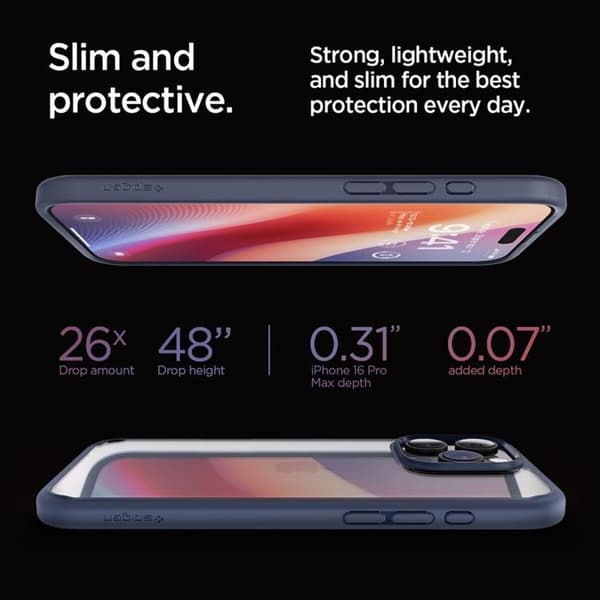 Spigen iPhone 16 Pro Max Mobilskal Ultra Hybrid - Marinblå
