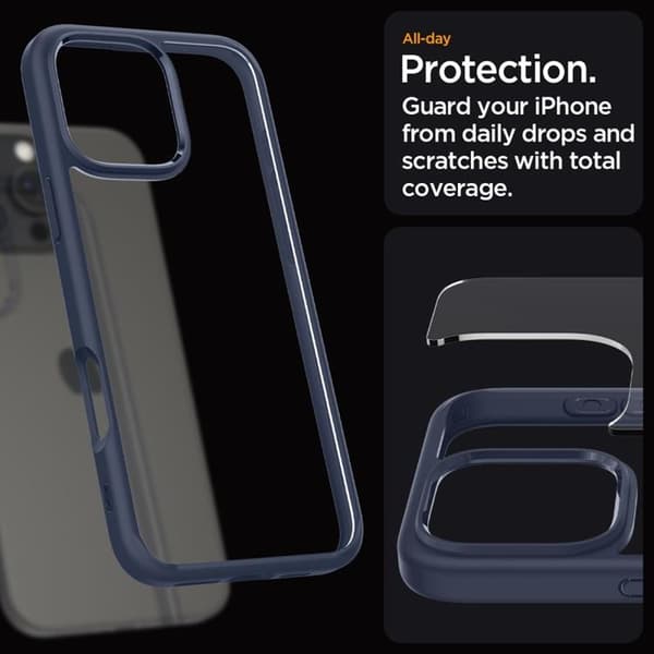 Spigen iPhone 16 Pro Max Mobilskal Ultra Hybrid - Marinblå