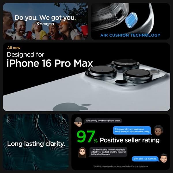 Spigen iPhone 16 Pro Max Mobilskal Ultra Hybrid - Marinblå