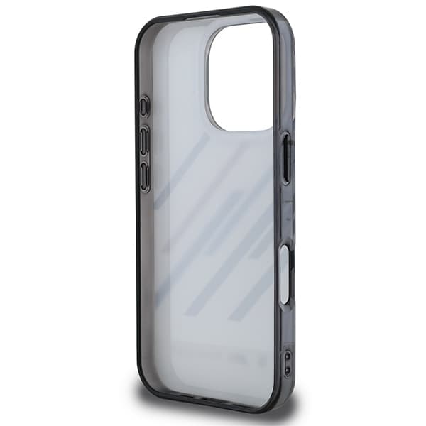 BMW iPhone 16 Pro Mobilskal Motosport IML Random Stripes - Grå