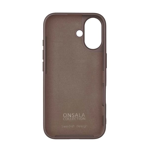 Onsala iPhone 16 Mobilskal Silikon - Choklad