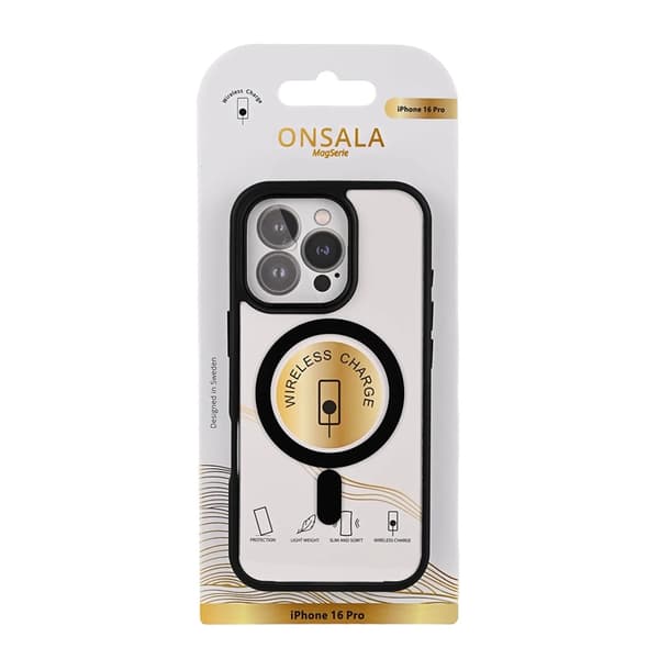 Onsala iPhone 16 Pro Mobilskal MagSafe Bumper - Svart