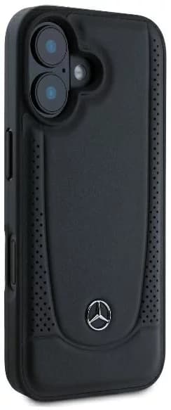 Mercedes iPhone 16 Mobilskal Läder Urban - Svart