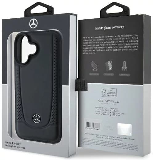 Mercedes iPhone 16 Mobilskal Läder Urban - Svart