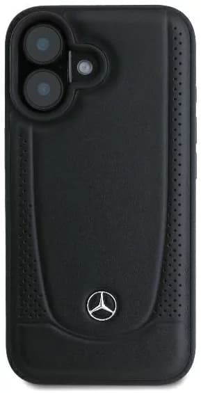 Mercedes iPhone 16 Mobilskal Läder Urban - Svart