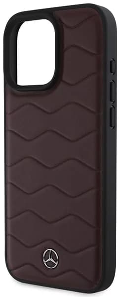 Mercedes iPhone 16 Pro Max Mobilskal MB Waves Läder - Röd