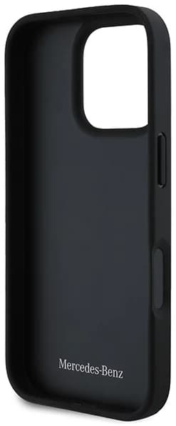 Mercedes iPhone 16 Pro Max Mobilskal MB Curved Stitches - Svart