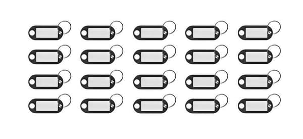 Sett med nøkkelbrikker / identifikatorer for nøkler 100 stk