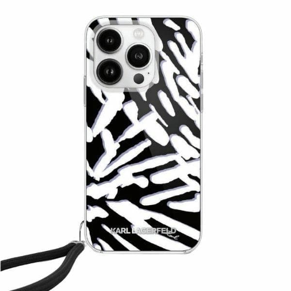 Karl Lagerfeld iPhone 15 Pro Max Mobilskal IML Zebra Pattern