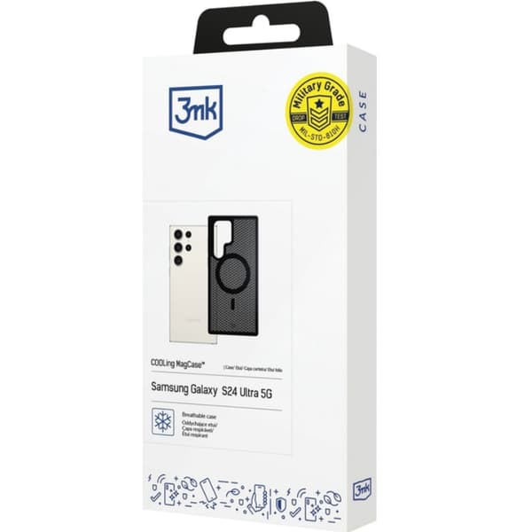 3MK Galaxy S24 Ultra Mobilskal MagSafe Cooling - Svart