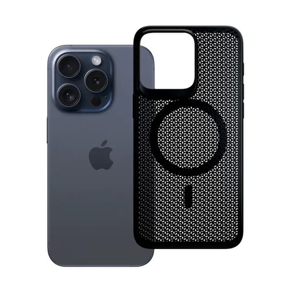 3MK iPhone 15 Pro Max Mobilskal MagSafe Cooling - Svart
