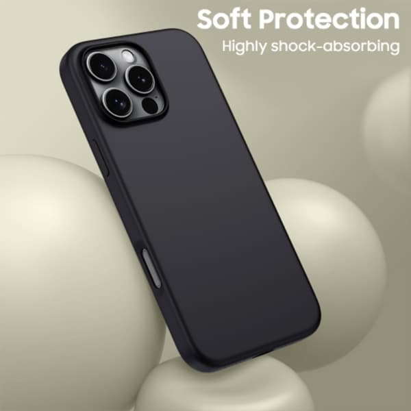 Tech-Protect iPhone 16 Pro Max Mobilskal Magsafe Silikon - Svart