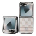 Miniatyrbild 1 av 8: DKNY Galaxy Z Flip 6 Mobilskal Chequered Pattern Printed Stripes - Rosa