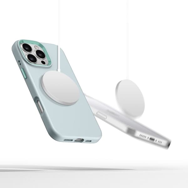 Tech-Protect iPhone 16 Pro Max Mobilskal Magsafe Pure Silikon - Himmelsblå