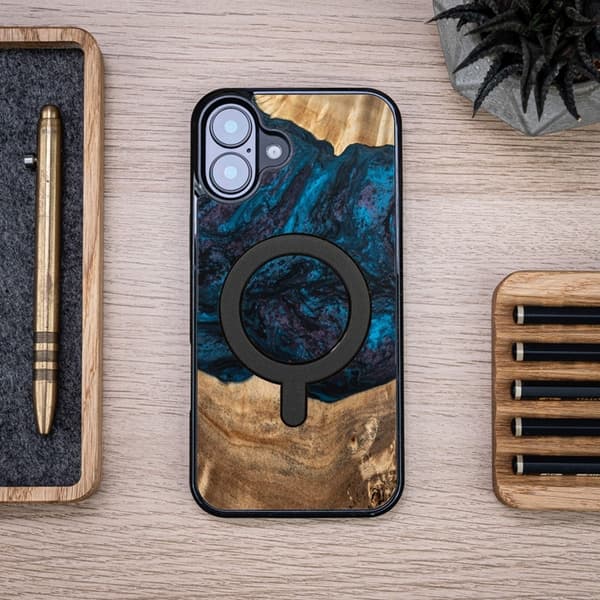 Bewood iPhone 16 Plus Mobilskal Magsafe Unique Planets Neptune