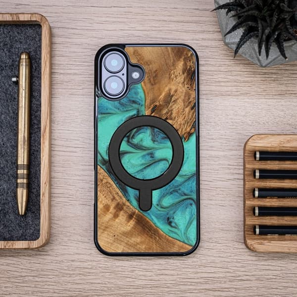 Bewood iPhone 16 Plus Mobilskal Magsafe Unique Turquoise