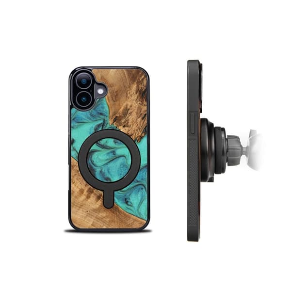 Bewood iPhone 16 Plus Mobilskal Magsafe Unique Turquoise