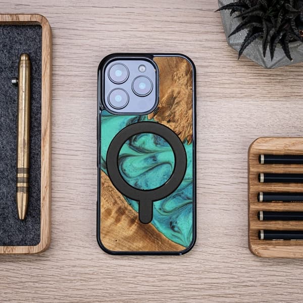 Bewood iPhone 16 Pro Mobilskal MagSafe Unique Turquoise