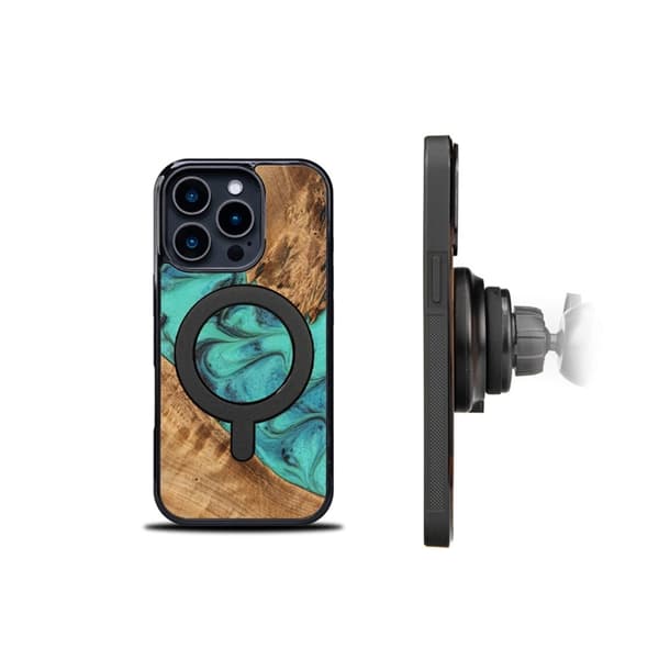 Bewood iPhone 16 Pro Mobilskal MagSafe Unique Turquoise