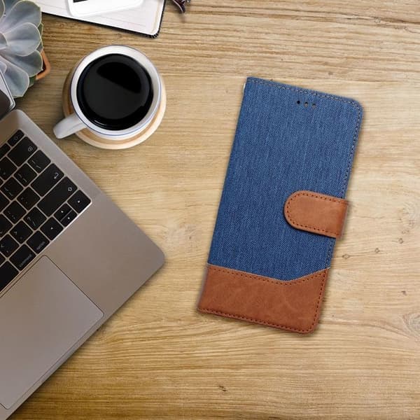 Galaxy A15 5G/4G Plånboksfodral Jeans - Blå