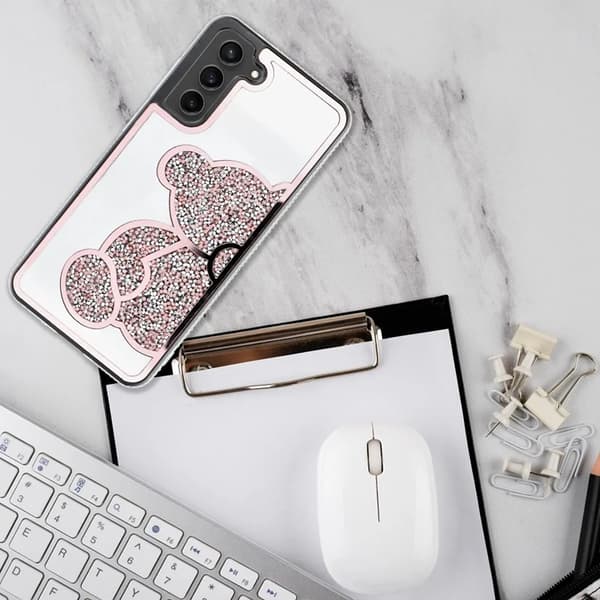 Galaxy S25 Plus Mobilskal Teddy Bear - Rosa