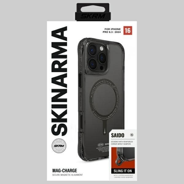 Skinarma iPhone 16 Pro Mobilskal MagSafe Saido - Svart