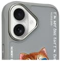 Miniatyrbild 5 av 10: Nimmy iPhone 16 Mobilskal Glasses Cool Cat - Grå