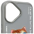 Miniatyrbild 6 av 10: Nimmy iPhone 16 Mobilskal Glasses Cool Cat - Grå