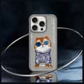Miniatyrbild 8 av 9: Nimmy iPhone 16 Pro Max Mobilskal Glasses Cool Cat - Grå